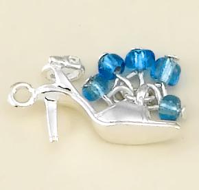 CH181: High Heel Charm with Beads