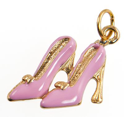 CH265: Silver or Gold Stylish Pink Higheels