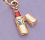 CH74: Lipstick Charm in Gold or Silver