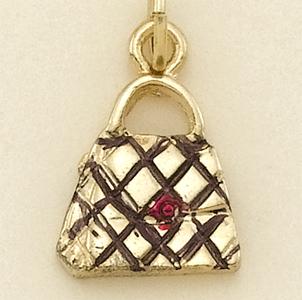 CH77GR: Gold Purse Charm