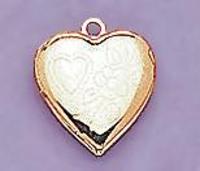 CH82: Heart Locket Charm in Gold