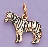 CH92: Zebra Charm in Silver or Gold