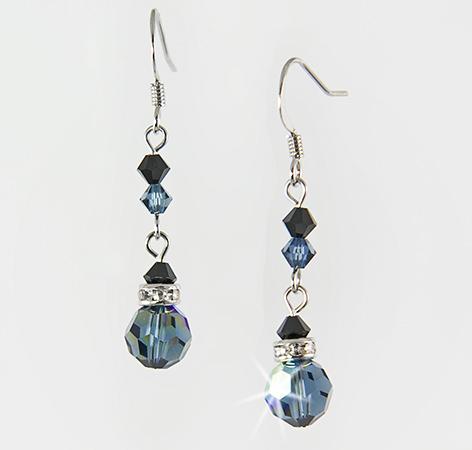 EA426S: Elegant Chandlier Sapphire Earrings