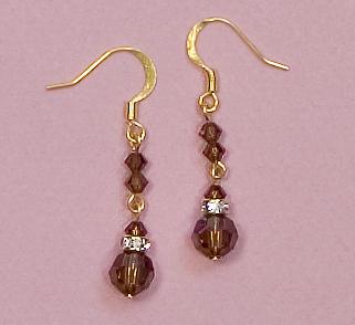 EA426T: Elegant Chandelier Coffee Earrings