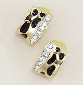 EA464: Crystal Animal Print Earrings