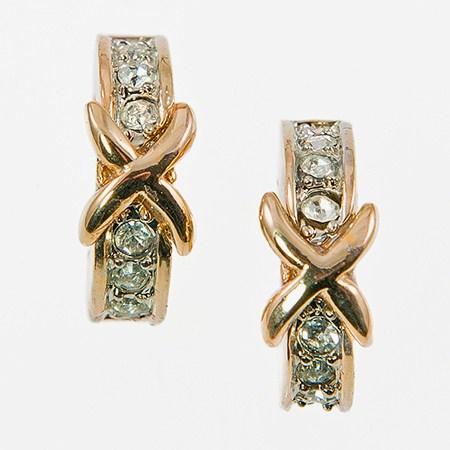 EA537: Austrian Crystal X Earrings