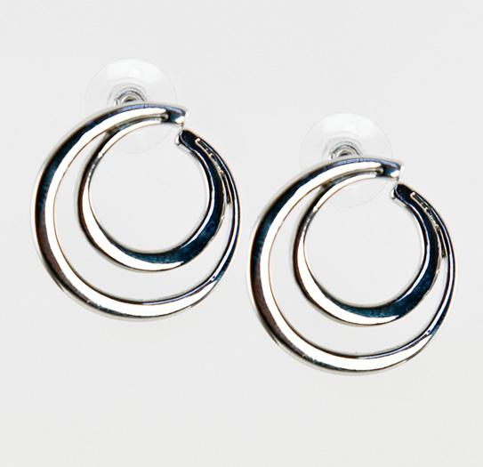 EA552: Designer Silver Hoop Earrings