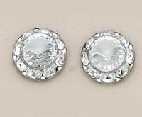 EA60C: Classic Clear Crystal Earrings