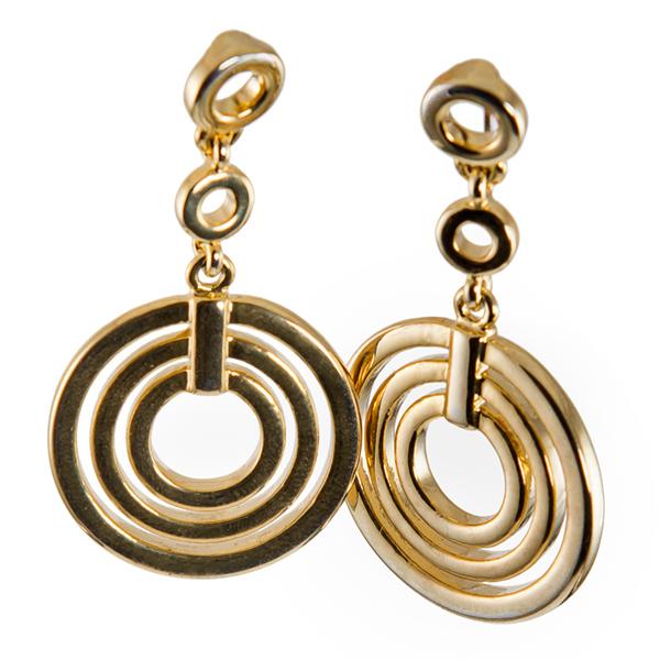 EA611: Golden Circle of Excellence Earrings