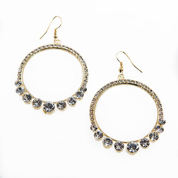 EA622: Exquisite Crystal Hoop Earrings