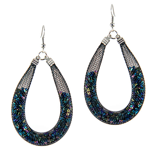 EA699: Black Illusion Earrings