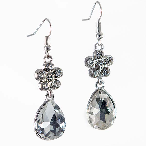 EA705: Silver or Gold Teardrop Earrings