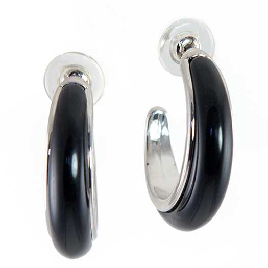 EA716: Stylish Black Hoop