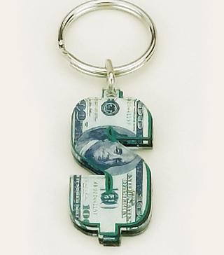 KE34: Dollar Sign Key Chain