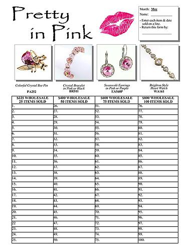 Pretty in Pink Contest Flyer