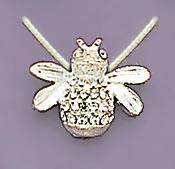 NA101S: Illusion Bee Necklace in Silver