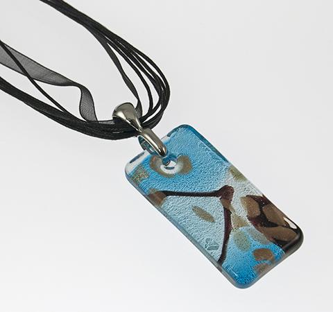 NA197: Blue Murano Glass Necklace