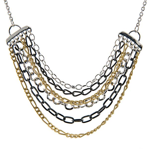 NA251: Tri Tone Necklace