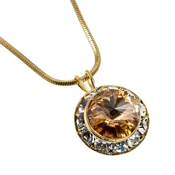 NA260T: Swarovski Topaz Necklace