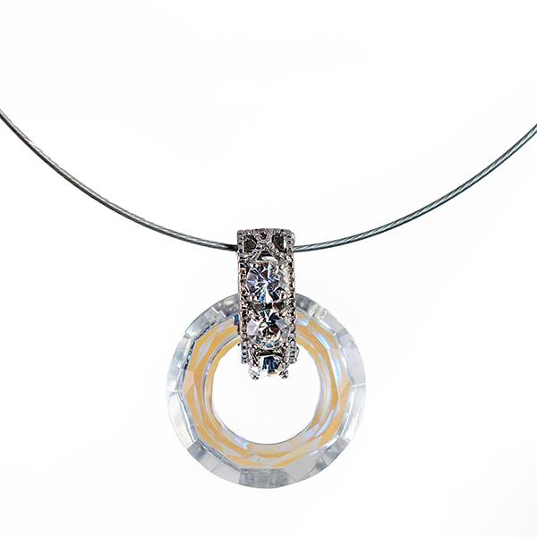 NA354: AB Crystal Circle of Excellence Necklace