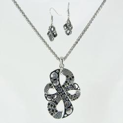 NC152: Silver Austrian Crystal Set