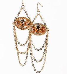 NC157: Topaz Chandlier Earrings