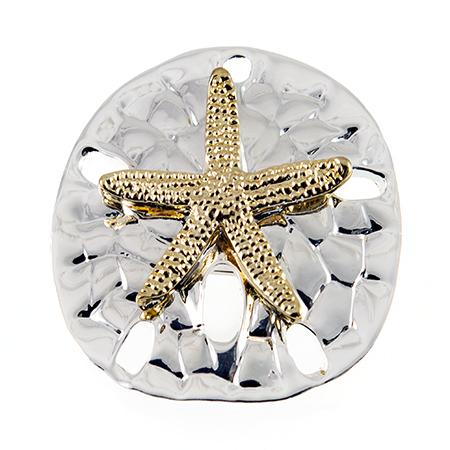 PA617: Golden Sand Dollar Pin