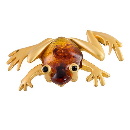 PA619: Golden Frog Pin