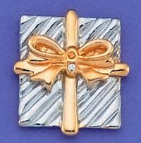 PA77: Two-Tone Gift Box Pin