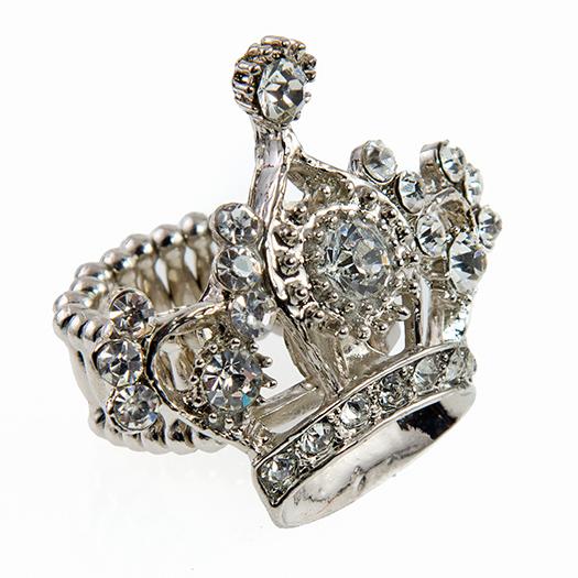 RA145: Crystal Crown Ring