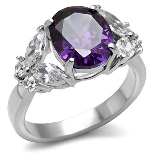 RA191: Amethyst CZ Ring