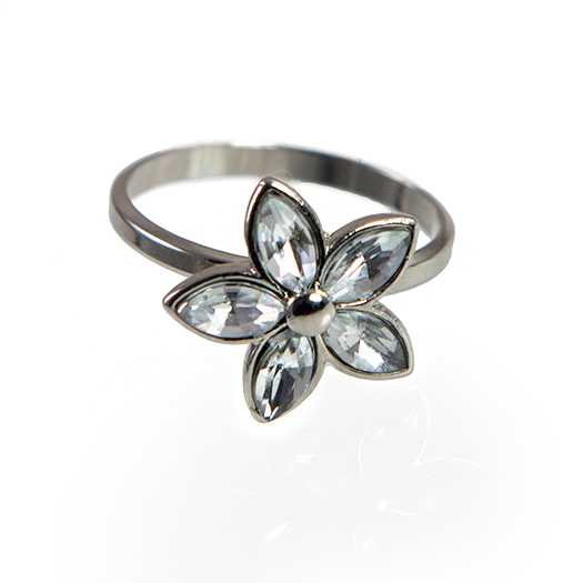 RA302: CZ Flower Ring