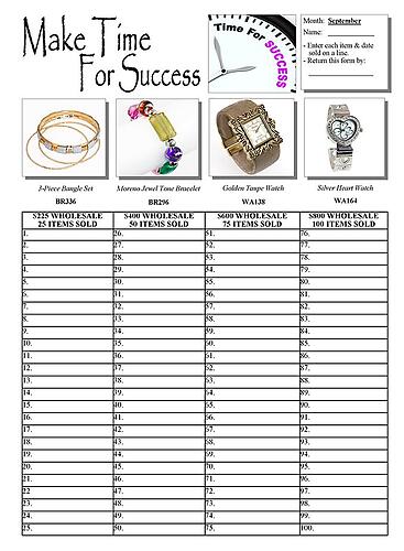 Make Time For Success Contest Flyer