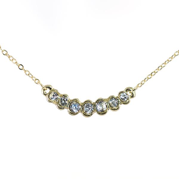 SN294: Delicate Crystal Necklace