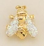 TA217D: Gold & Diamond-Dust Bee Tacs, half-dozen count