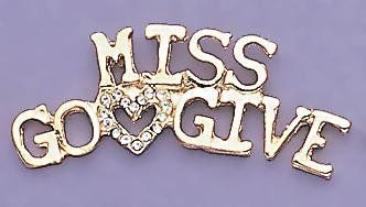 TA249: Miss Go Give Heart Pin