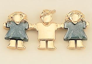 TA292: Two-Tone Gold Three Sales Associates Tac, Female & Male