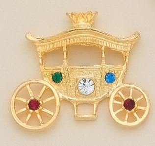 TA341: Jeweled Gold Coach Tac