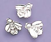 TA91S: Silver Baby Bee Tacks, dozen count