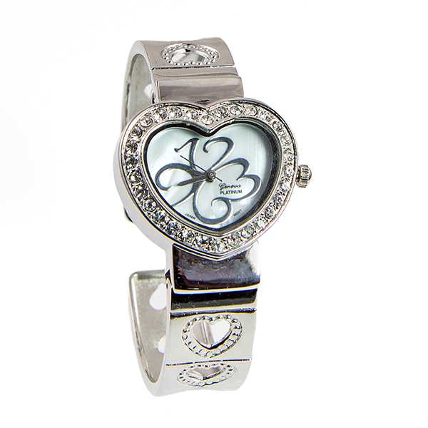 WA164: Silver Heart Watch